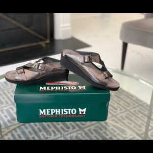 MEPHISTO Elka Grey Sandals Size 7